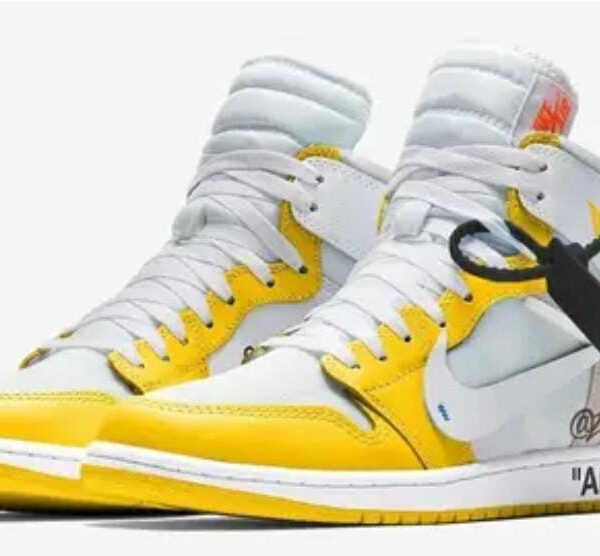 Nike Jordan 1 x Off-White Yellow pers.