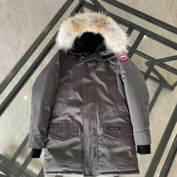 Piumino Medio Con Colletto Canada Goose