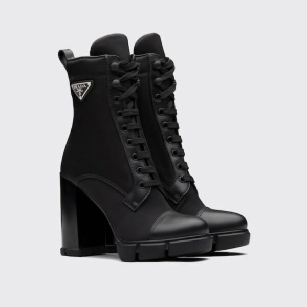 Stivali Prada in pelle  e nylon nero ( Black ) *